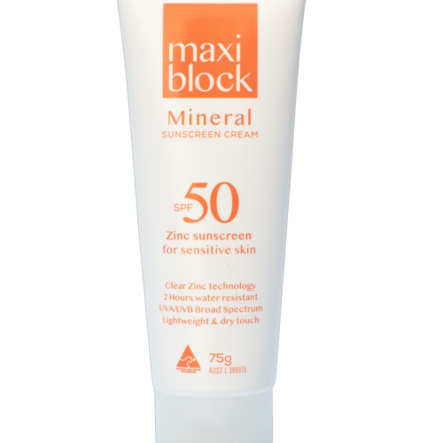 Maxiblock Mineral Clear Zinc Sunscreen SPF50